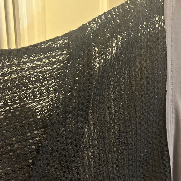 POL Women's Charcoal and Floral Patchwork Blouse - Picture 4 of 6